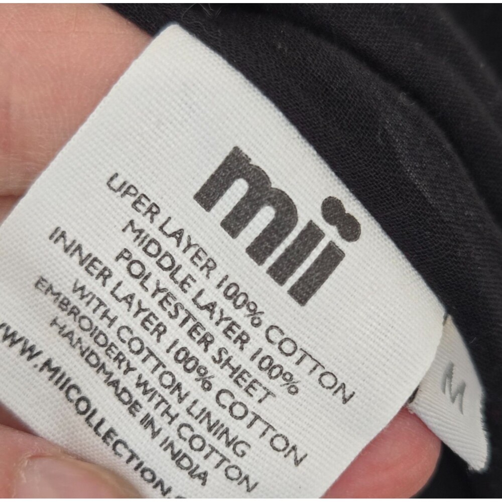 MII Collection Au Musee Oversized Quilted Jacket Sz M Check Cotton streetwear‎ - Picture 14 of 16